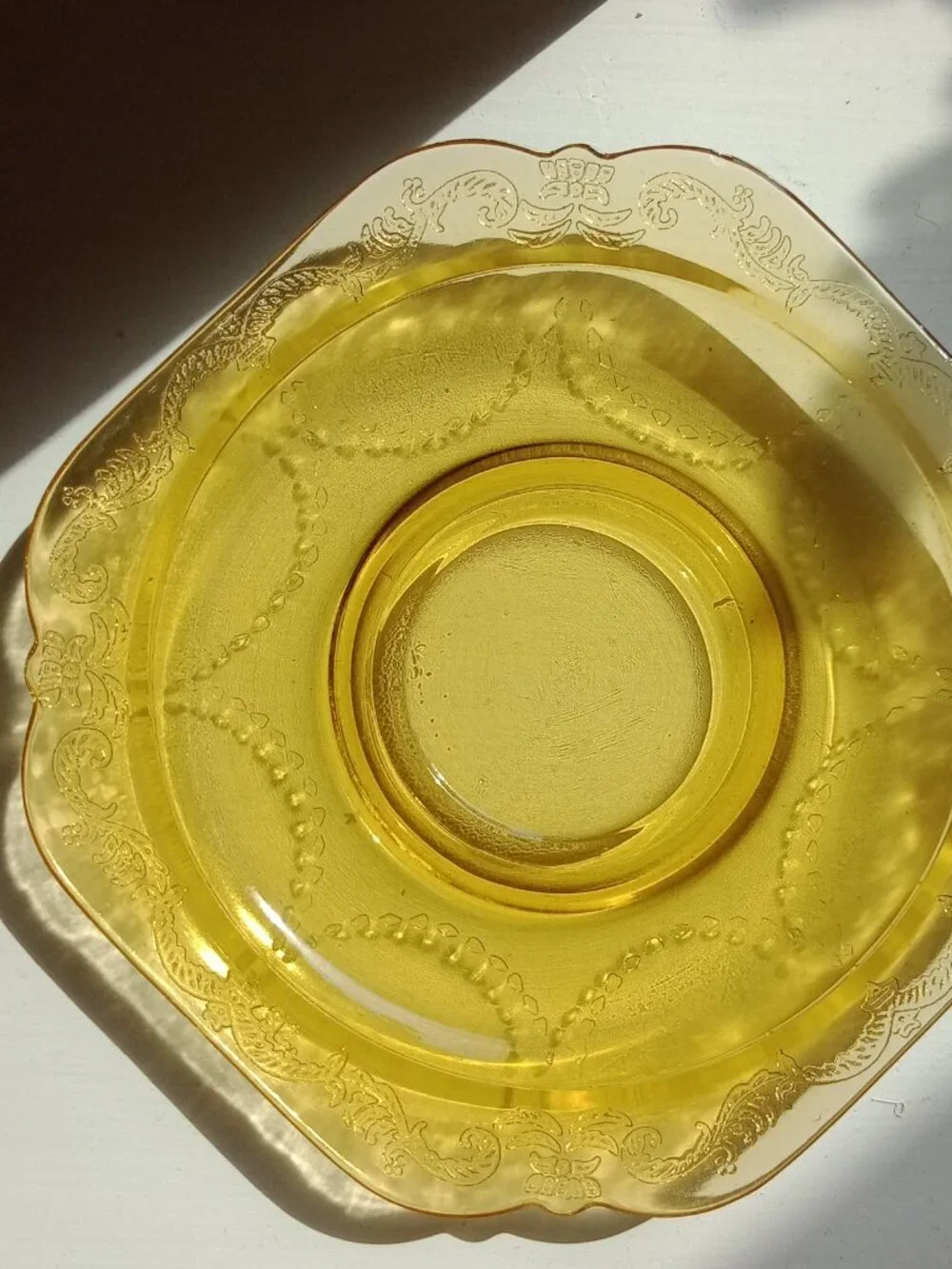 Depression Glass Saucer